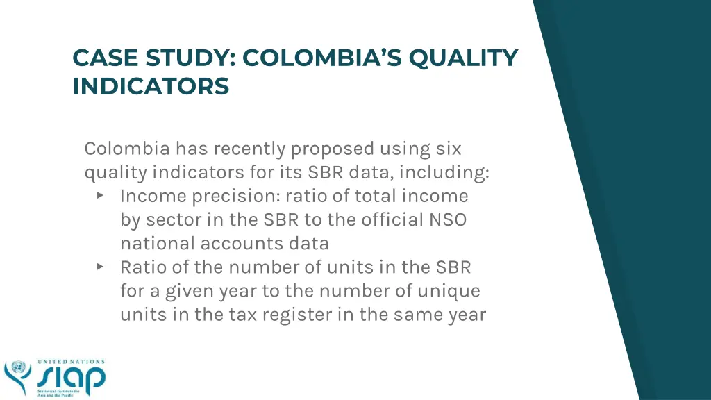 case study colombia s quality indicators