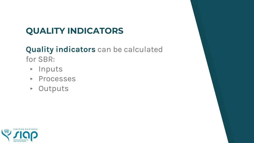 quality indicators