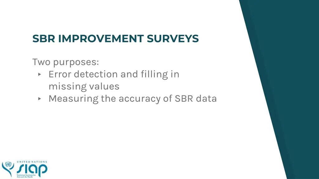 sbr improvement surveys