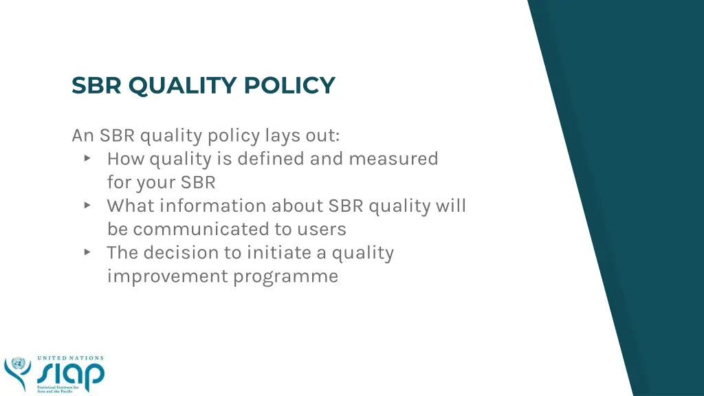 sbr quality policy