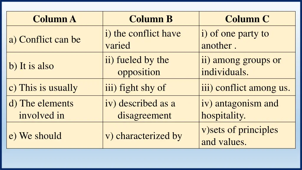 column a 4