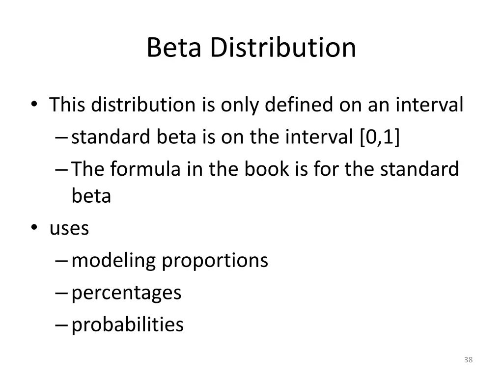 beta distribution