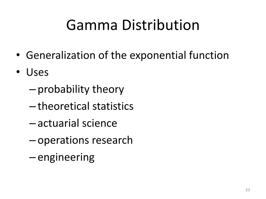 gamma distribution