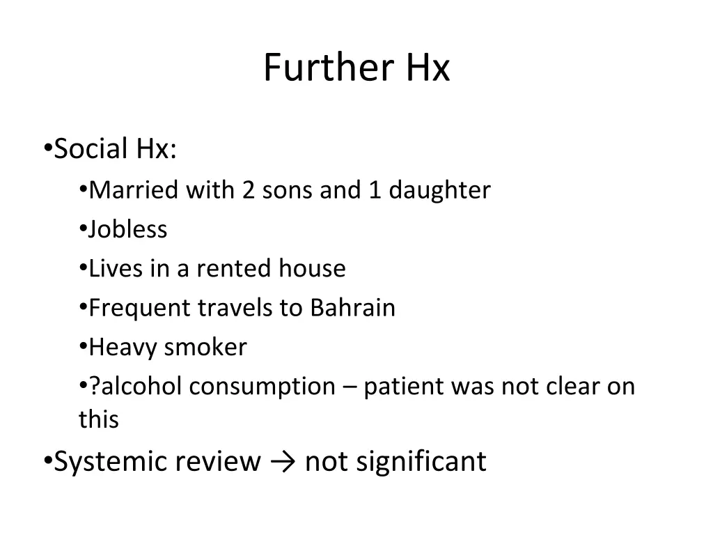 further hx 1