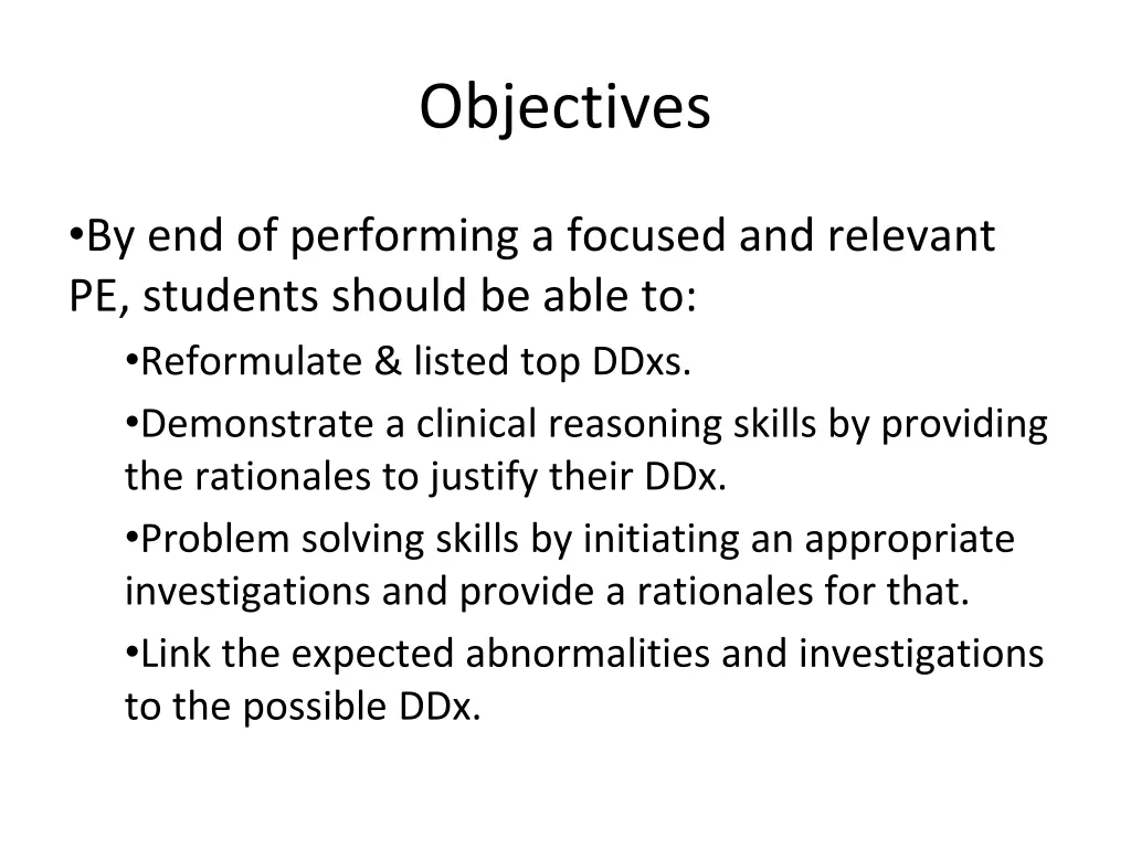 objectives 2