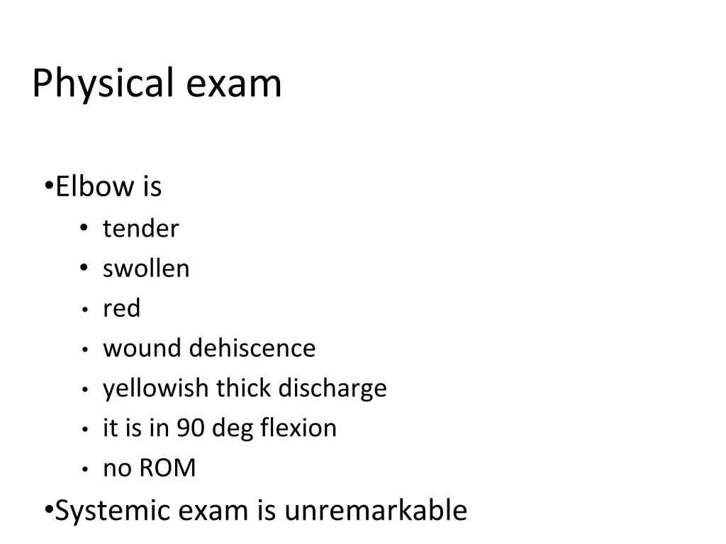 physical exam 1