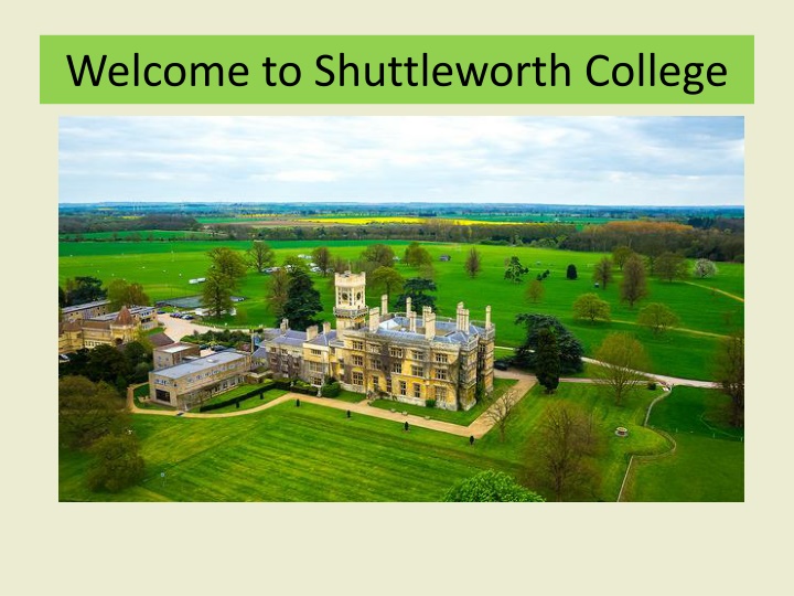 welcome to shuttleworth college