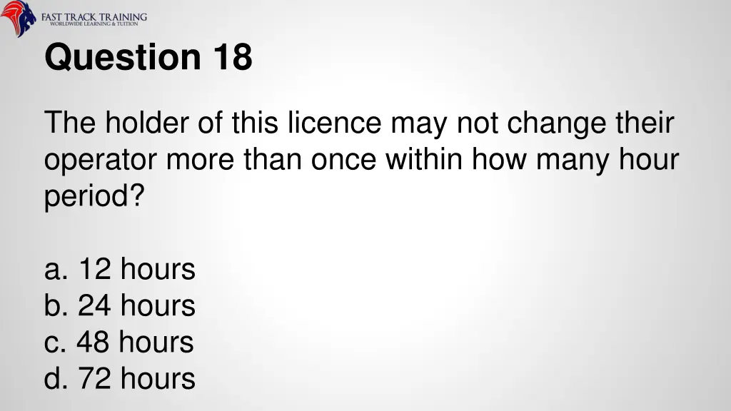 question 18