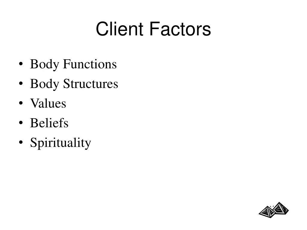 client factors