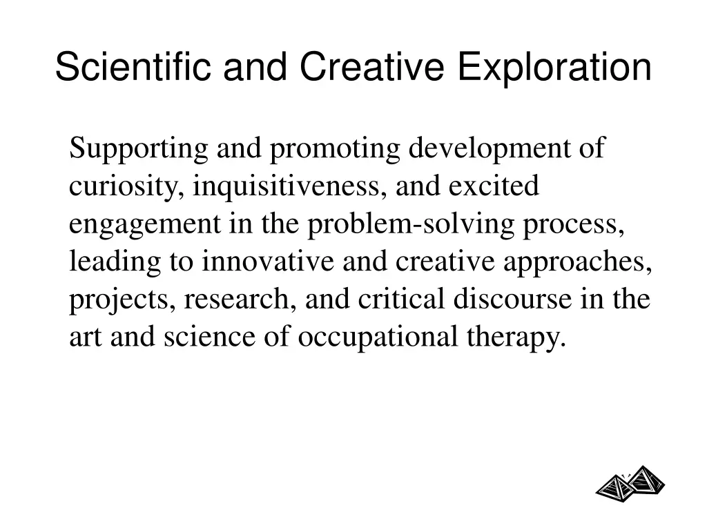 scientific and creative exploration