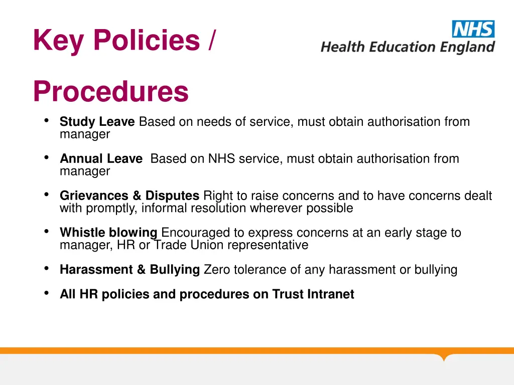 key policies 1