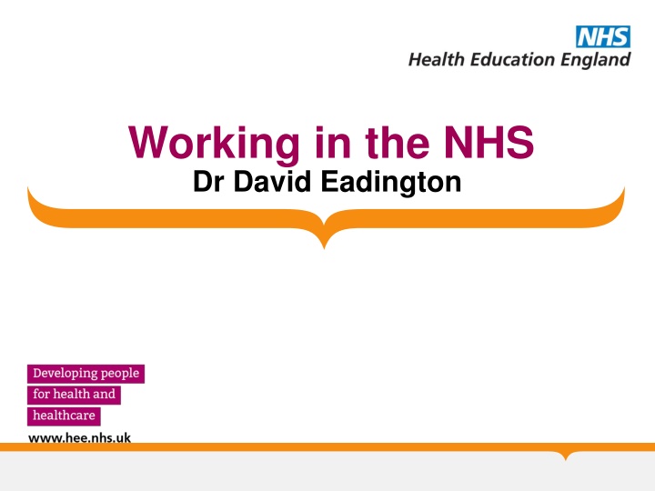 working in the nhs dr david eadington