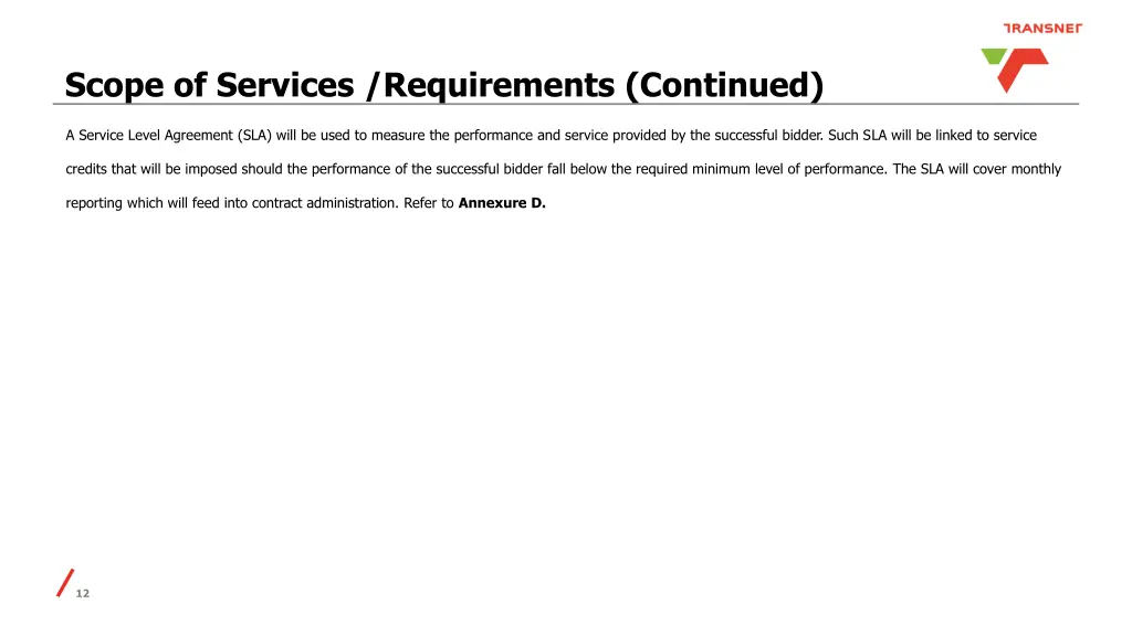 scope of services requirements continued 4