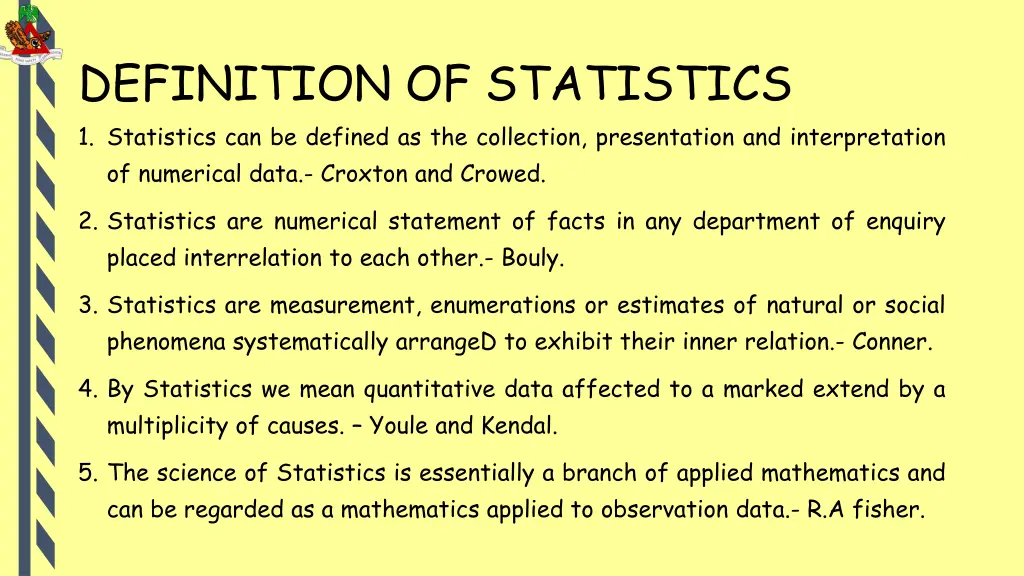 definition of statistics 1 statistics