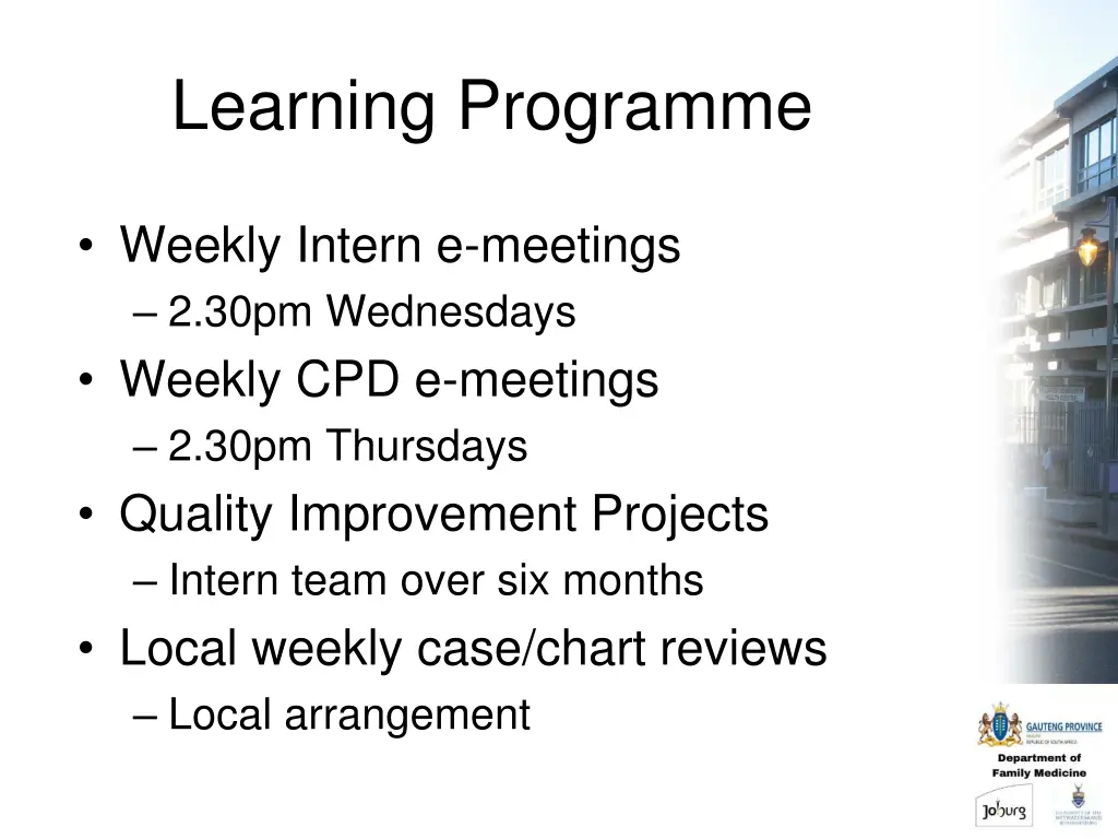 learning programme