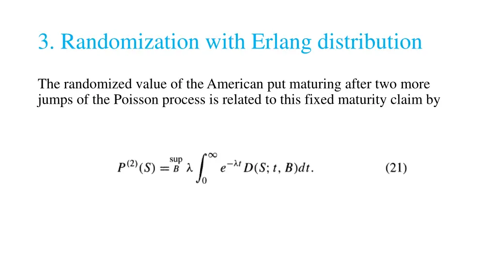 3 randomization with erlang distribution 3