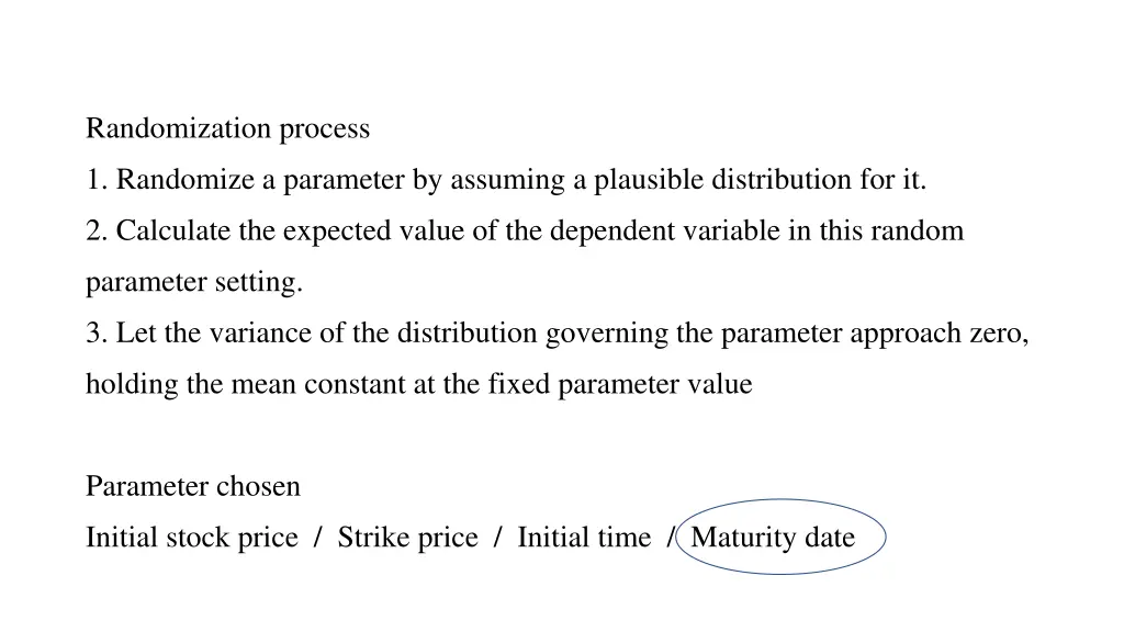 randomization process