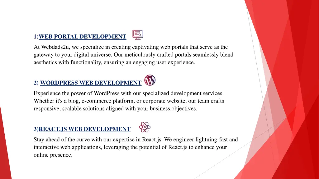 1 web portal development