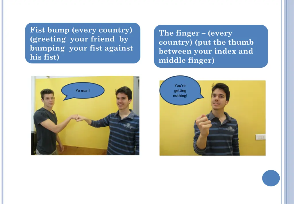 fist bump every country greeting your friend