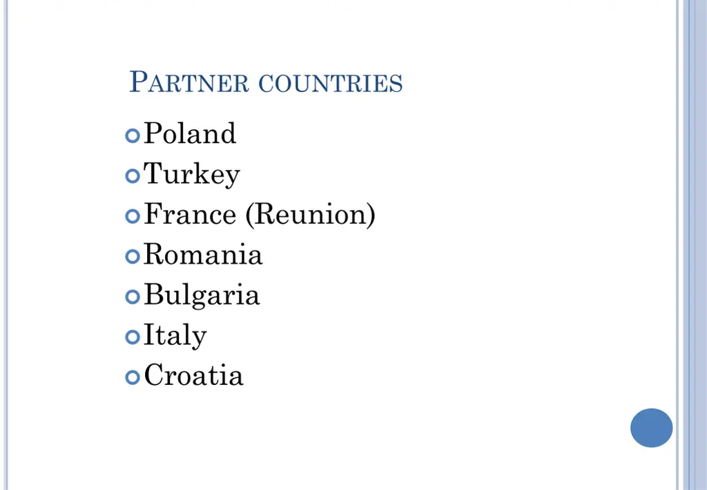 p artner countries