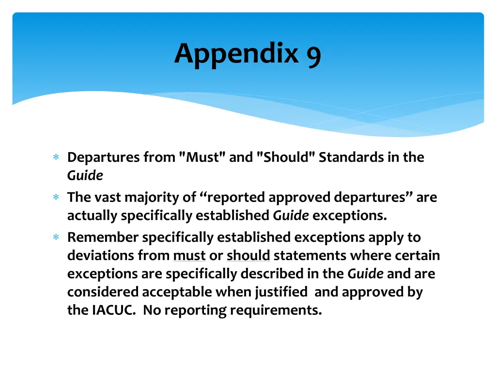 appendix 9