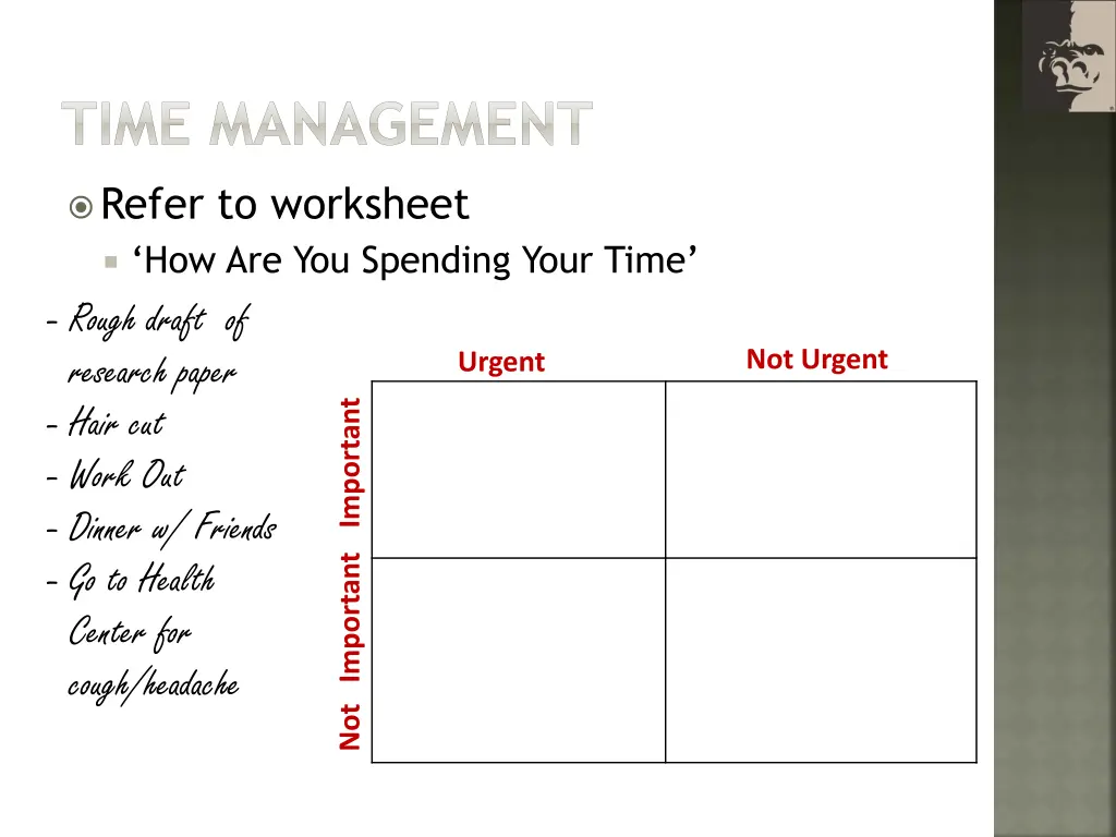 time management 8