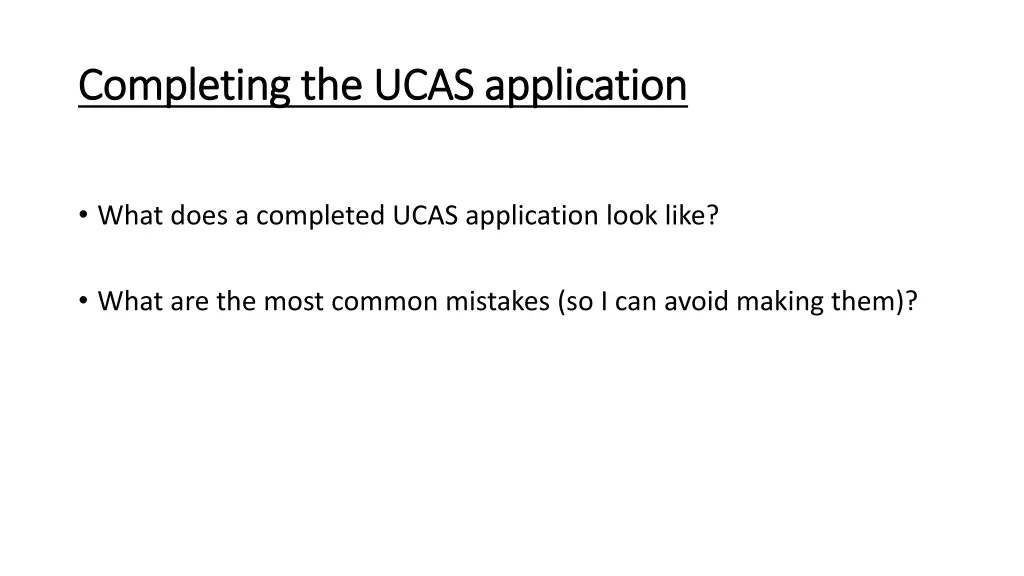 completing the ucas application completing