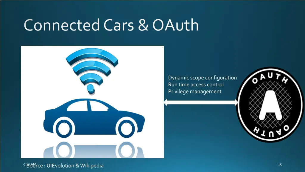 connected cars oauth