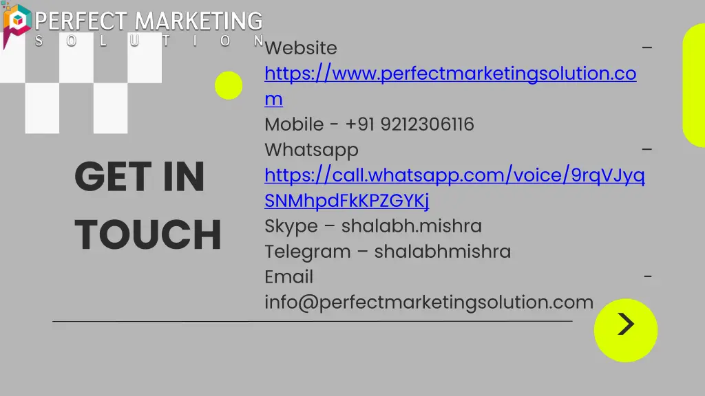 website https www perfectmarketingsolution