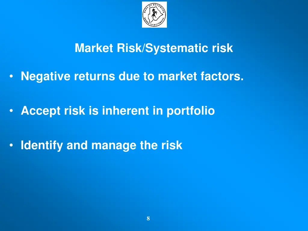 market risk systematic risk