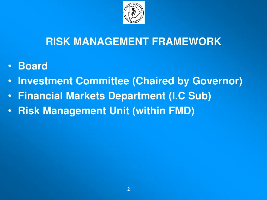 risk management framework