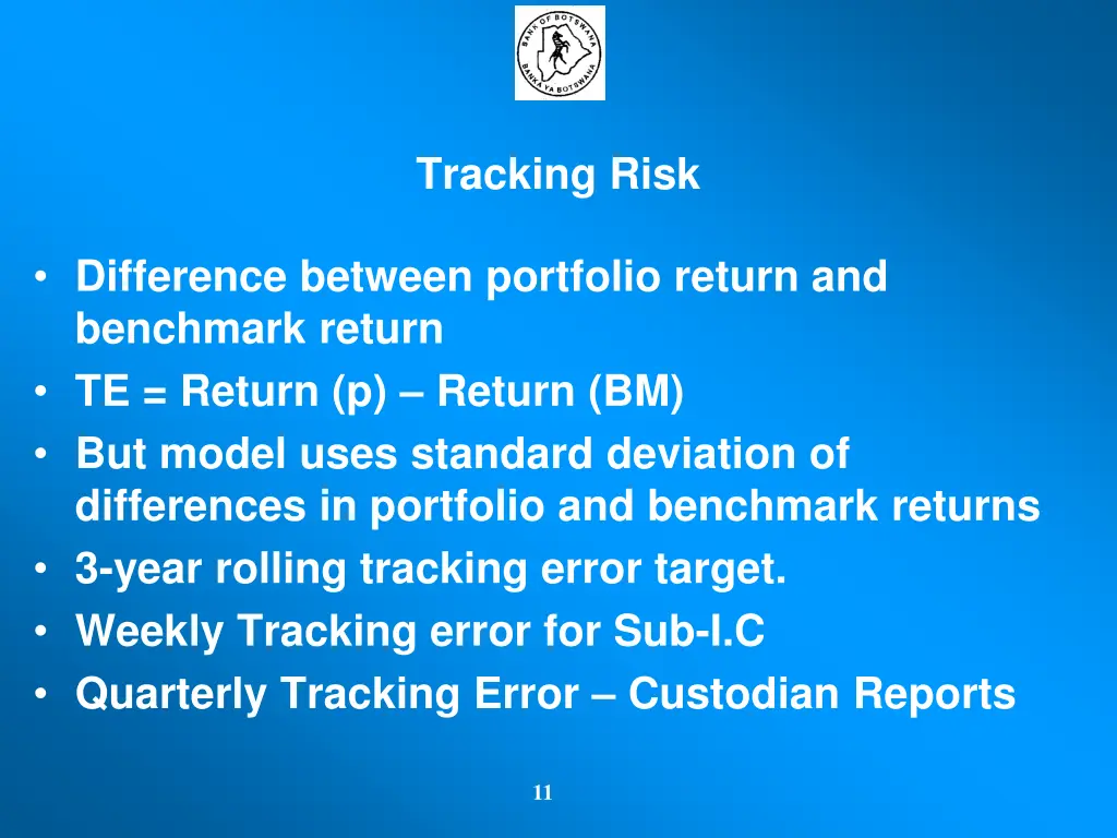 tracking risk