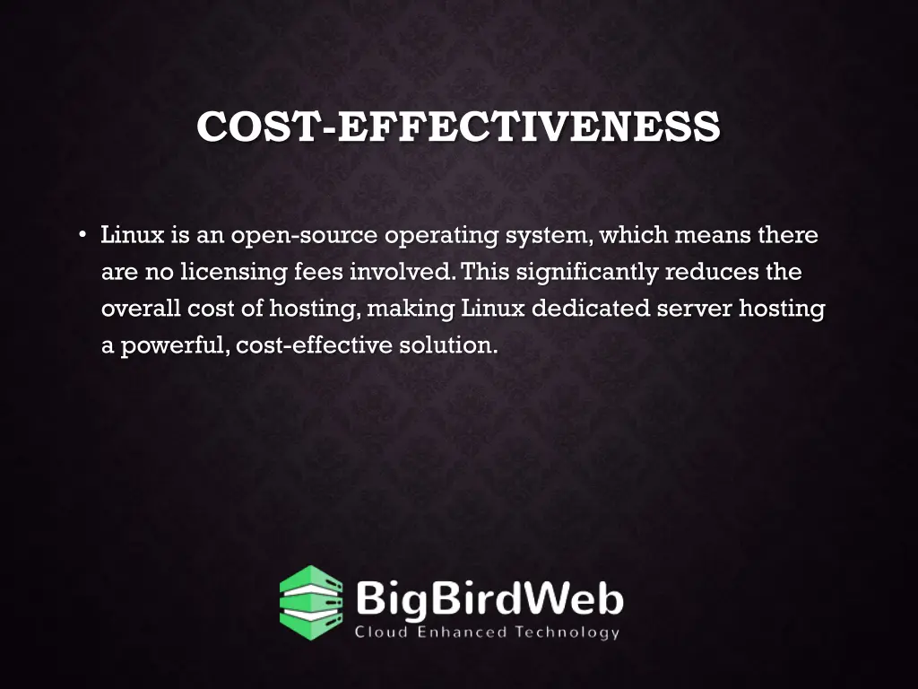 cost effectiveness