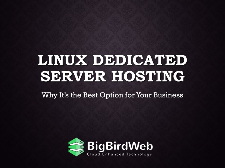 linux dedicated server hosting