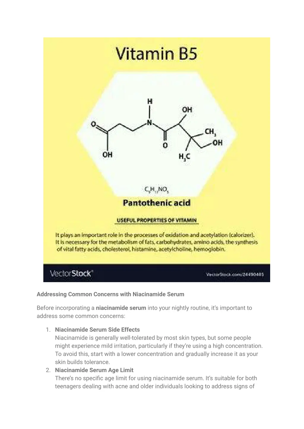 addressing common concerns with niacinamide serum