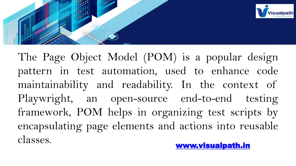 the page object model pom is a popular design