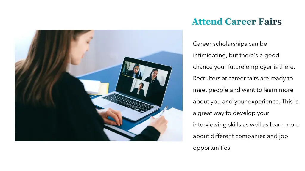 attend career fairs