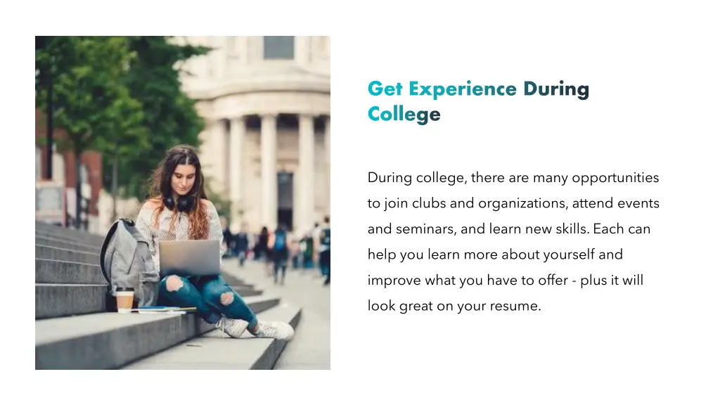 get experience during college