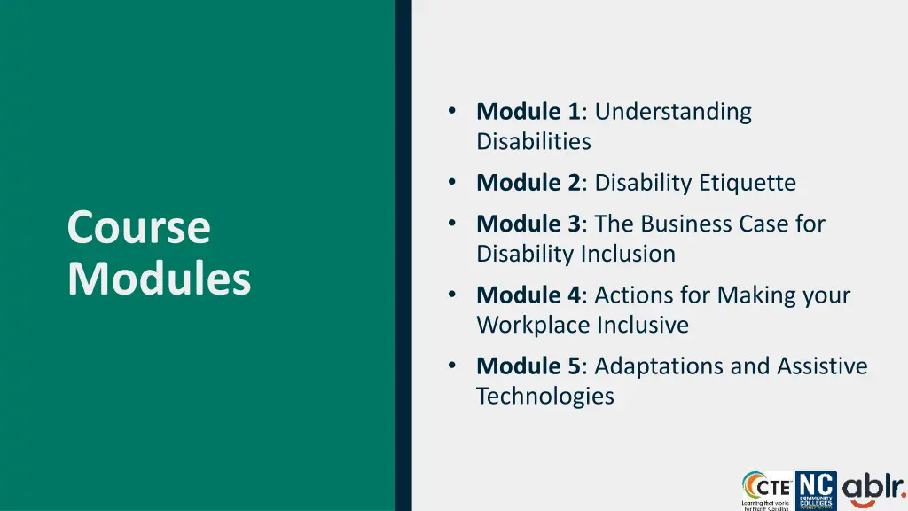 module 1 understanding disabilities module