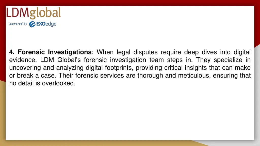 4 forensic investigations when legal disputes