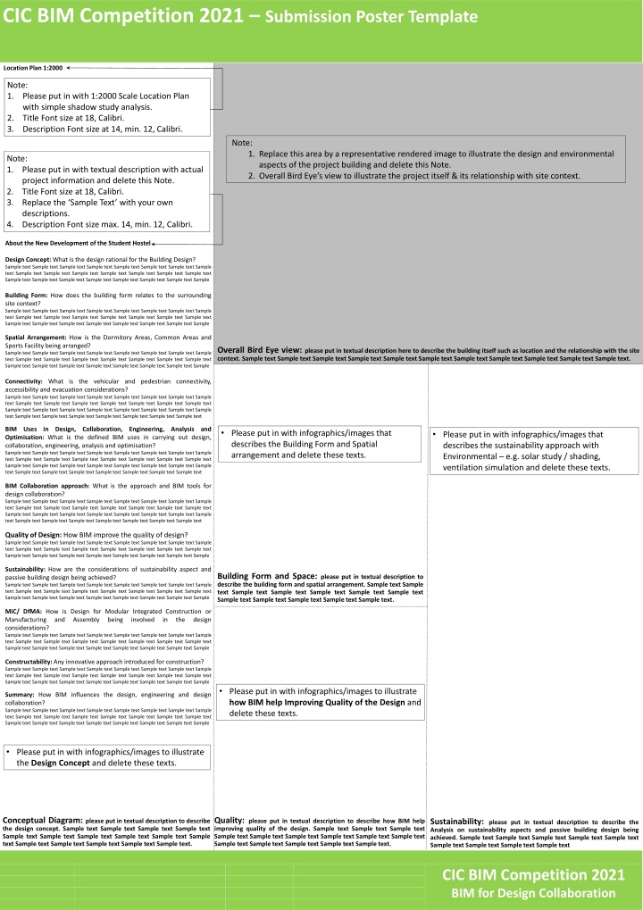 cic bim competition 2021 submission poster