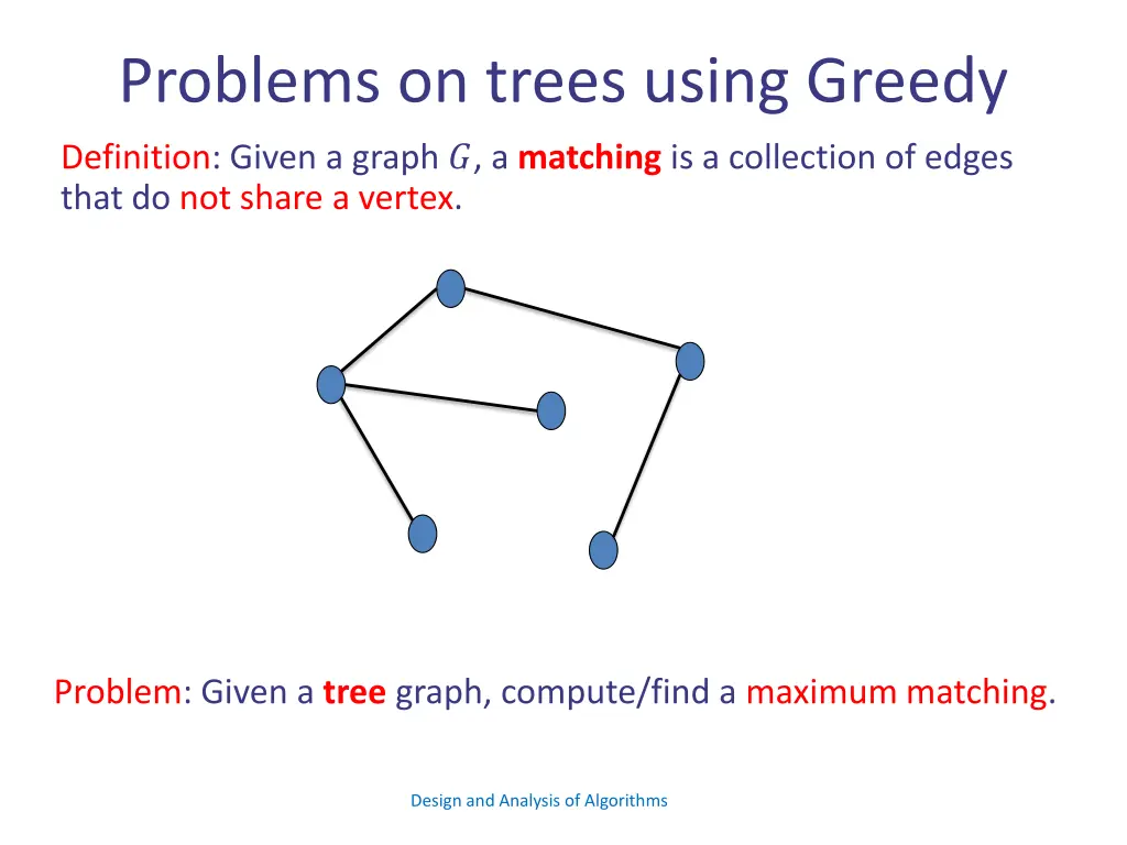 problems on trees using greedy 3