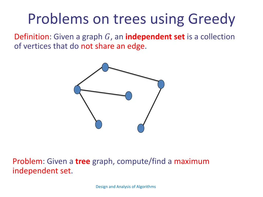 problems on trees using greedy 9