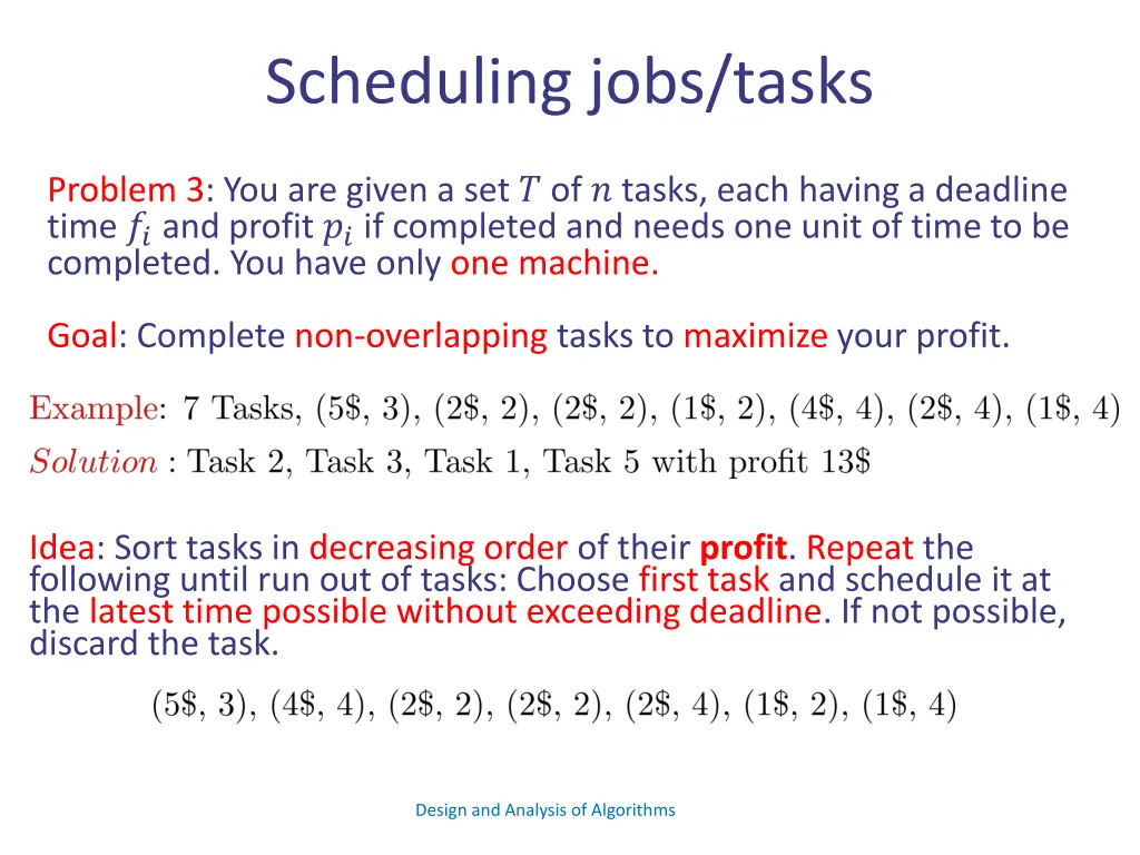 scheduling jobs tasks 11