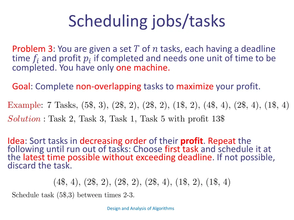 scheduling jobs tasks 12