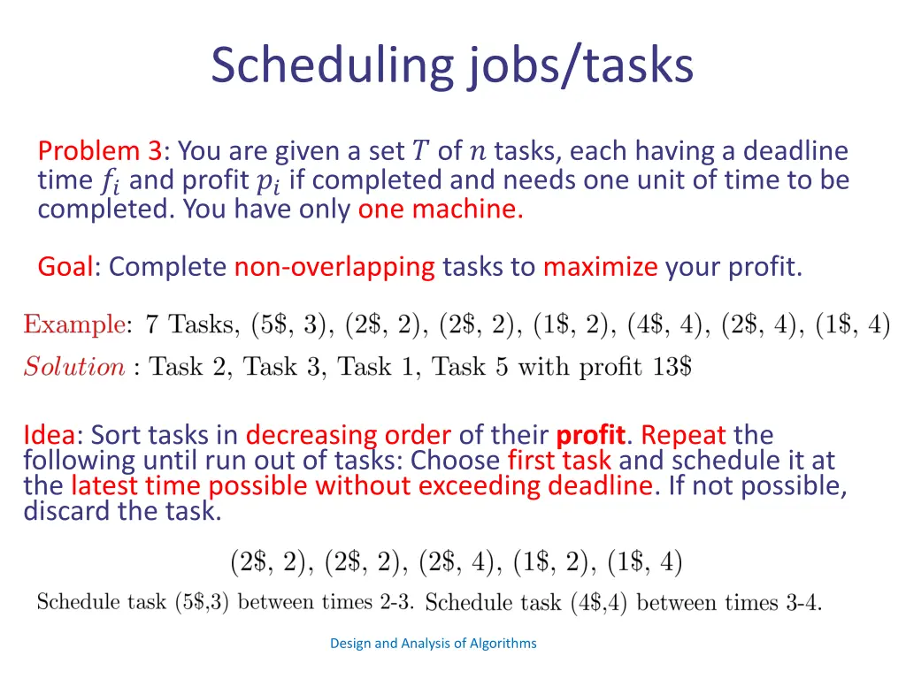 scheduling jobs tasks 13