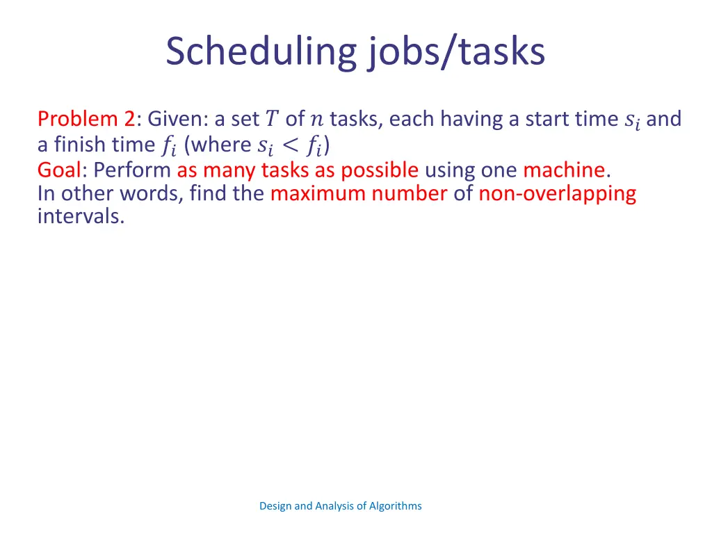 scheduling jobs tasks 2