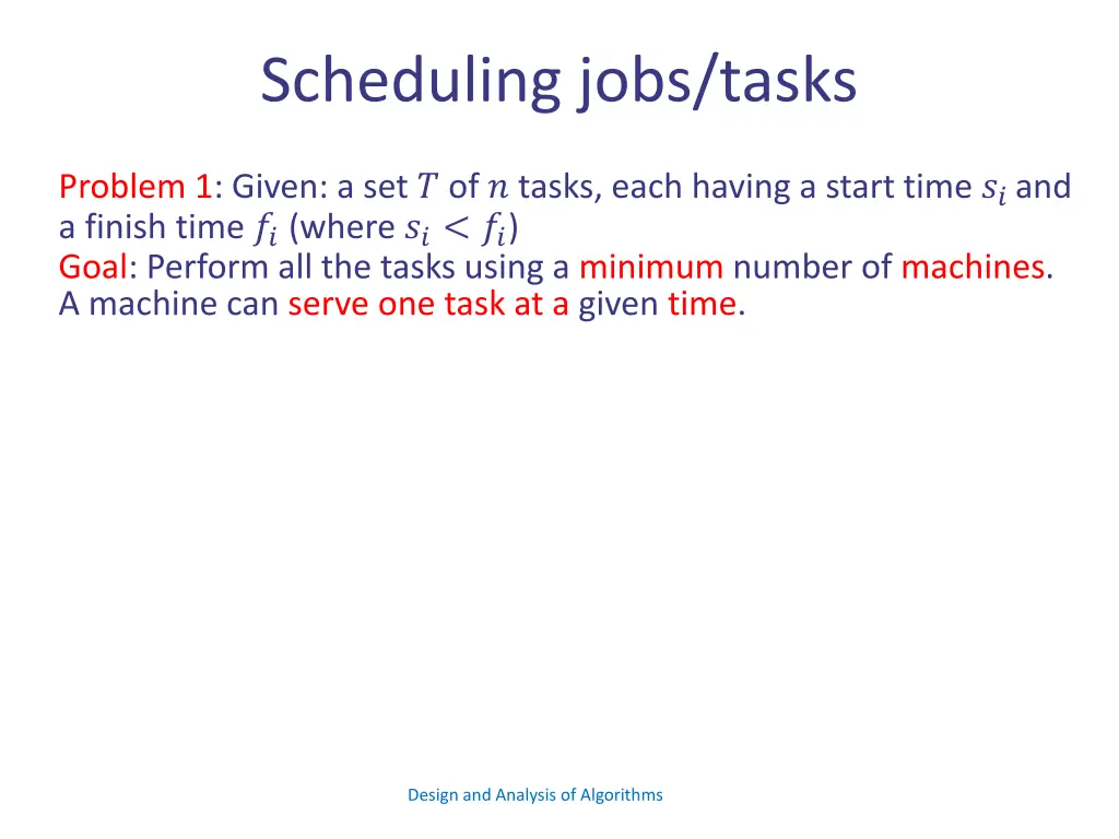 scheduling jobs tasks