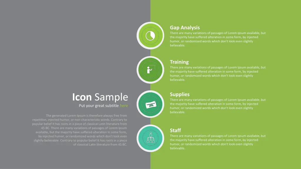 gap analysis there are many variations