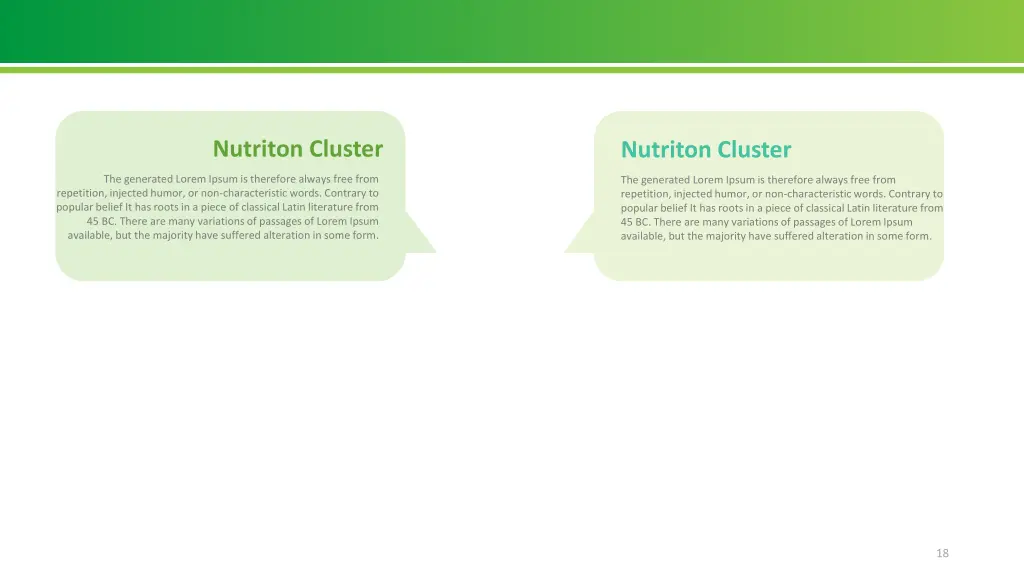 nutriton cluster